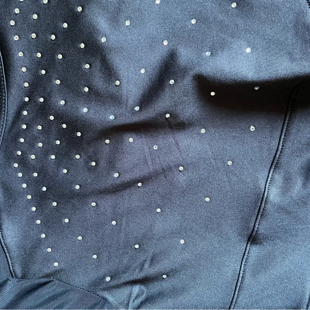 Justice Black Sparkle Long Sleeve Bodysuit leotard